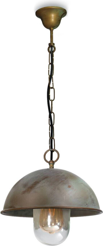 Pendellampe Sirkel innvendig messing antikk Ø 25 cm