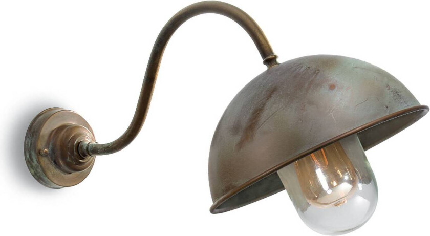 Vegglampe Circle 3240 buet, skrå messing