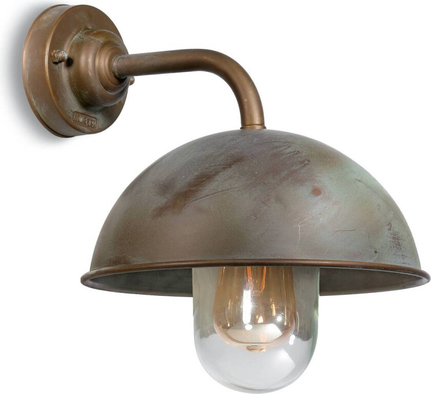 Vegglampe Circle 3239 rett, antikk messing