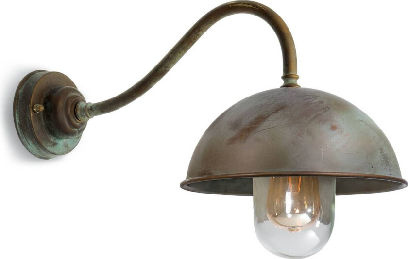 Vegglampe Circle 3238, buet, antikk messing