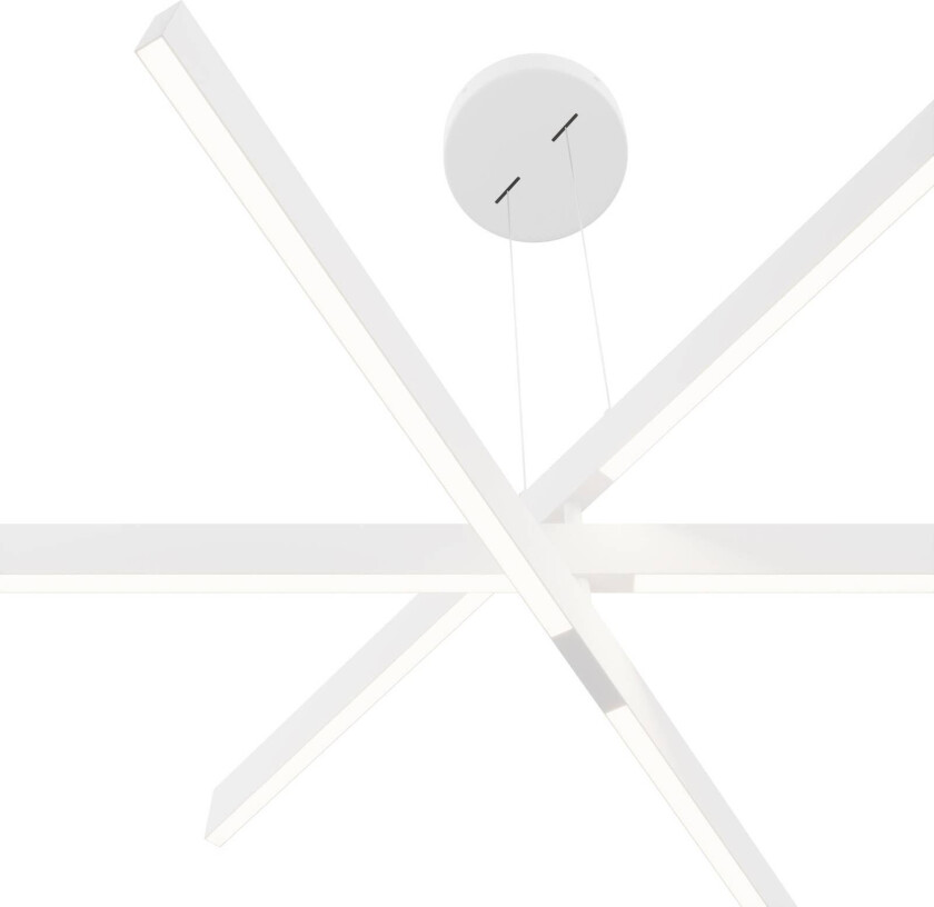 Origami LED-pendellampe, hvit