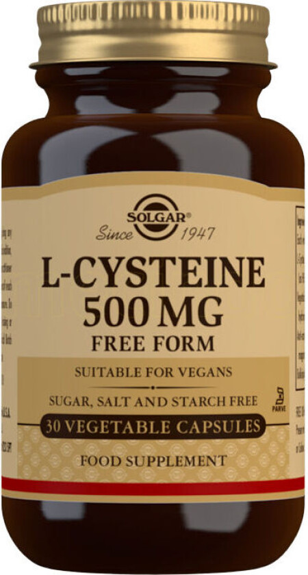 L-cystein 500 Mg Aminosyre - 30 Kapsler