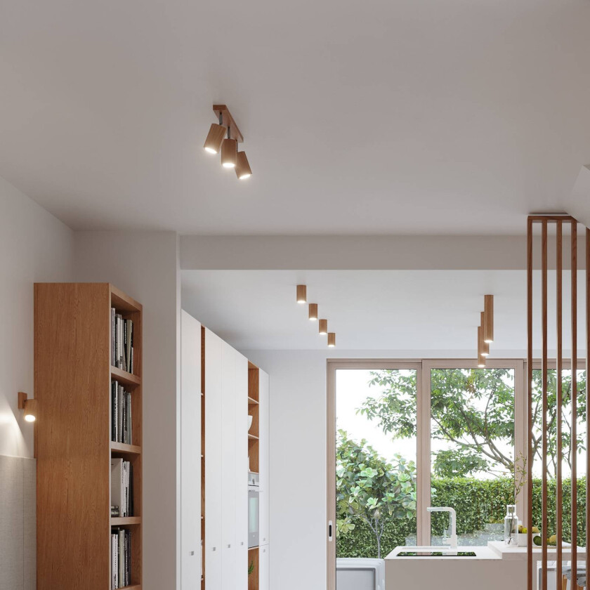 Peach Puff downlight tre oktagon 3 lysk