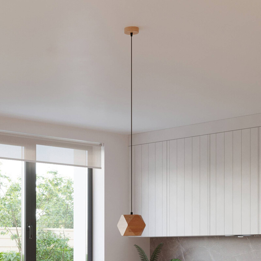 Peach Puff hengelampe polyeder tre 1 lysk