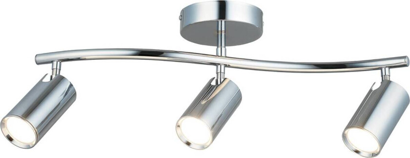 Downlight Spotte, krom, 3 lyskilder