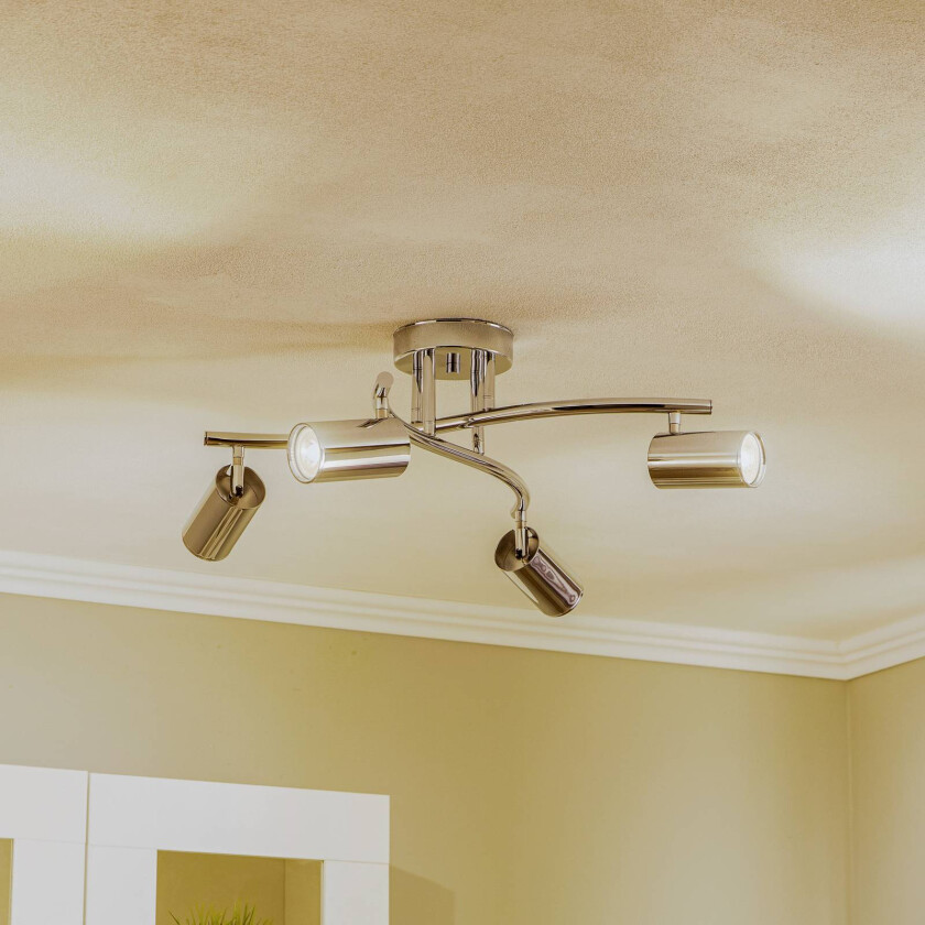 Downlight Spotte, krom, 4 lyskilder