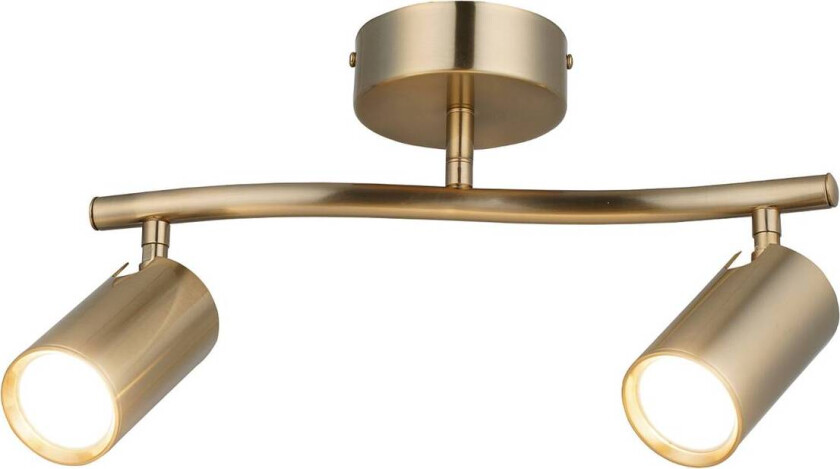 Downlight Spotte, antikk messing, 2 lyskilder