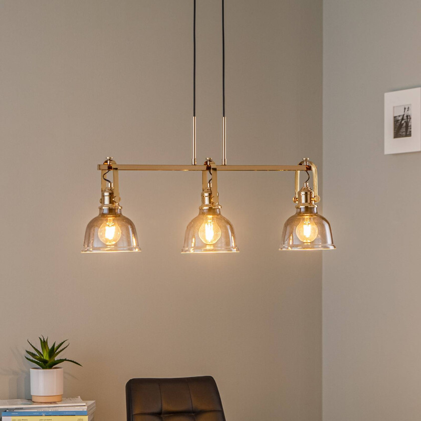 Pendellampe Mago, gull, 3 lyskilder