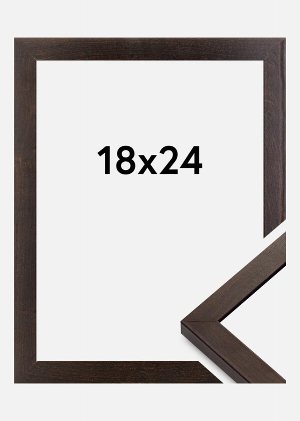 Ramme Selection Akrylglass Valnøtt 18x24 Cm