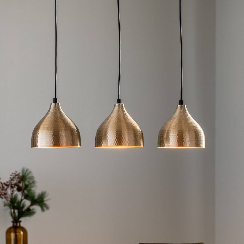 Hengelampe Tattoo 6212 3 lyskilder lineær gull