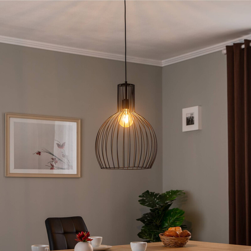 Hengelampe Fellini MR-756 1 lyskilde Ø 38cm svart