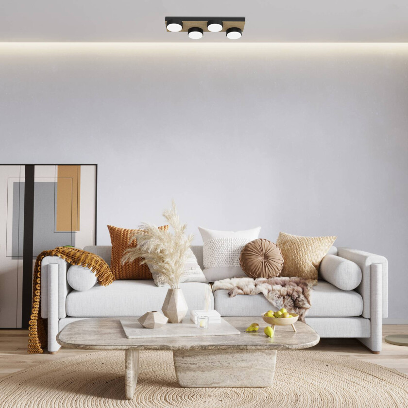 Laurent taklampe med tre 4 lyskilder