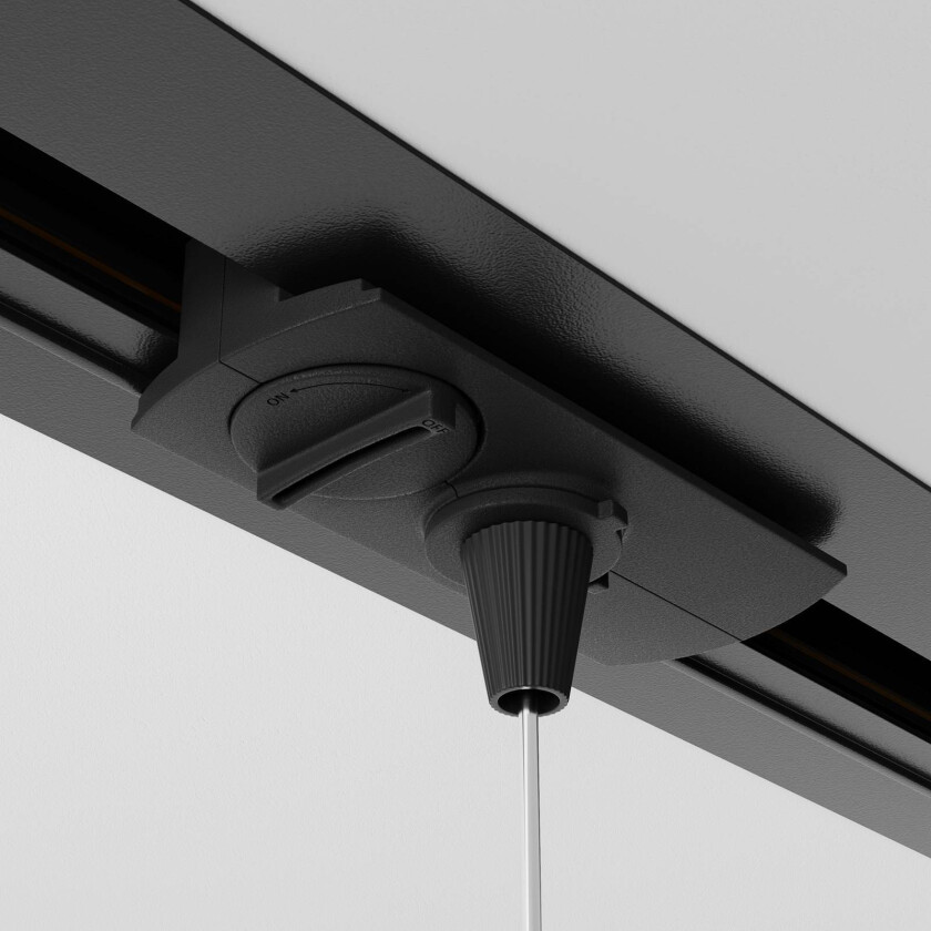 Unity kontaktpendel 1-faset strømskinne svart