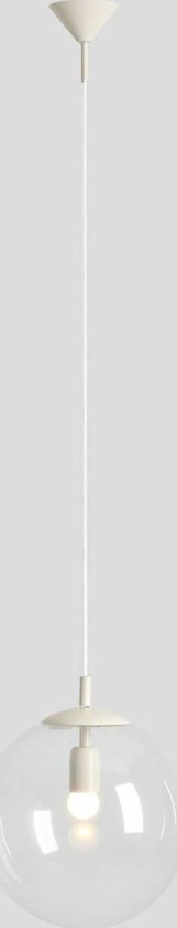 Hengelampe Dione, 1 lyskilde, klar/krem