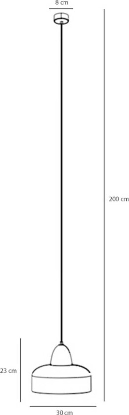 Hengelampe Mille, 1 lyskilde, krem