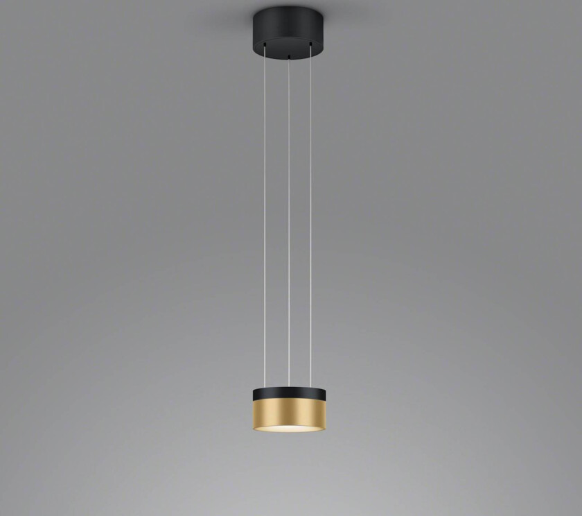 Oda LED-hengelampe svart/gull