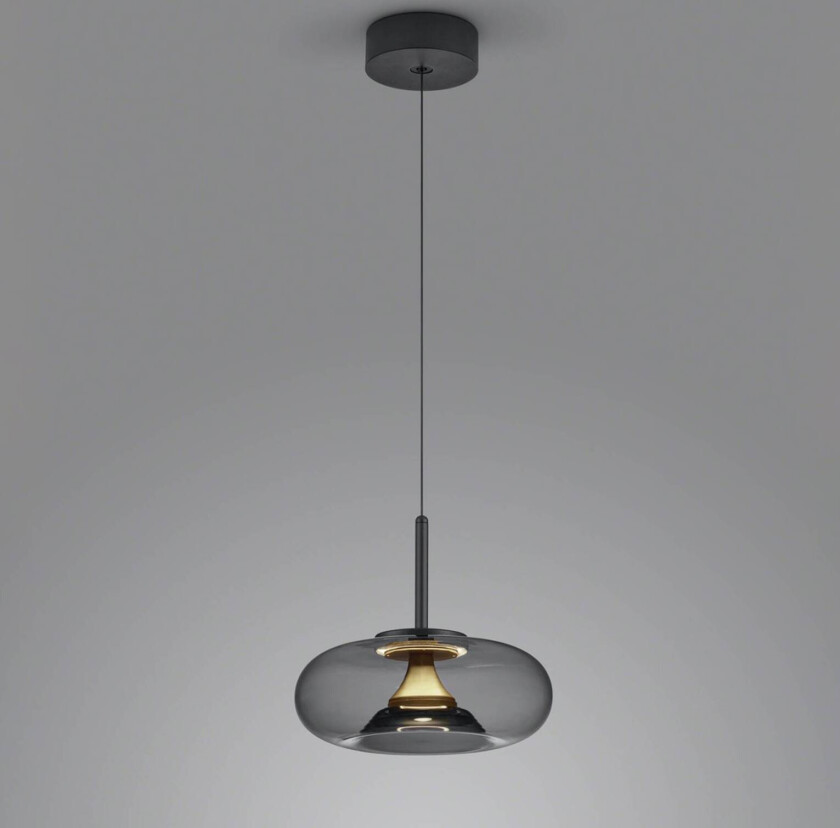 Sica hengelampe svart/gull/røykgrå