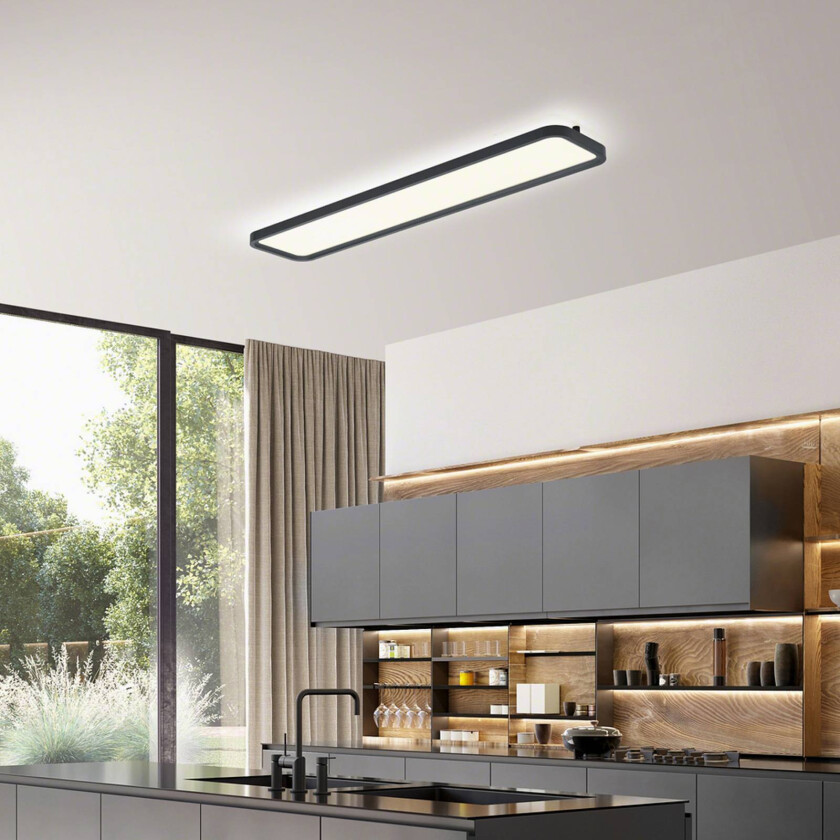 Vesp LED-panel bakgrunnslys 120x26 svart