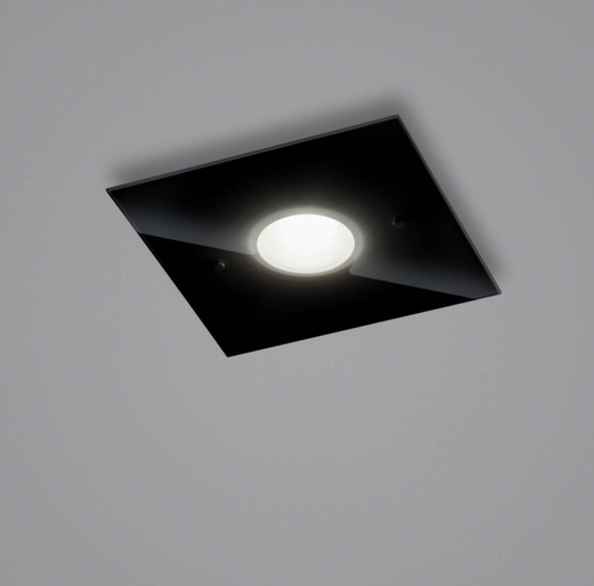 Nomi LED-taklampe 23x23cm dim svart