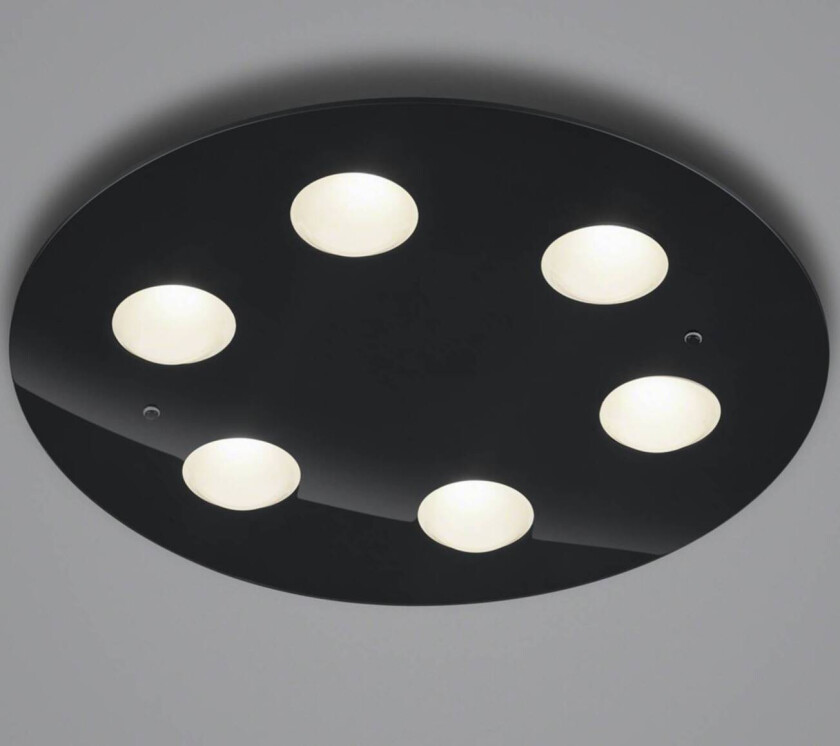 Nomi LED-taklampe Ø49cm dim svart