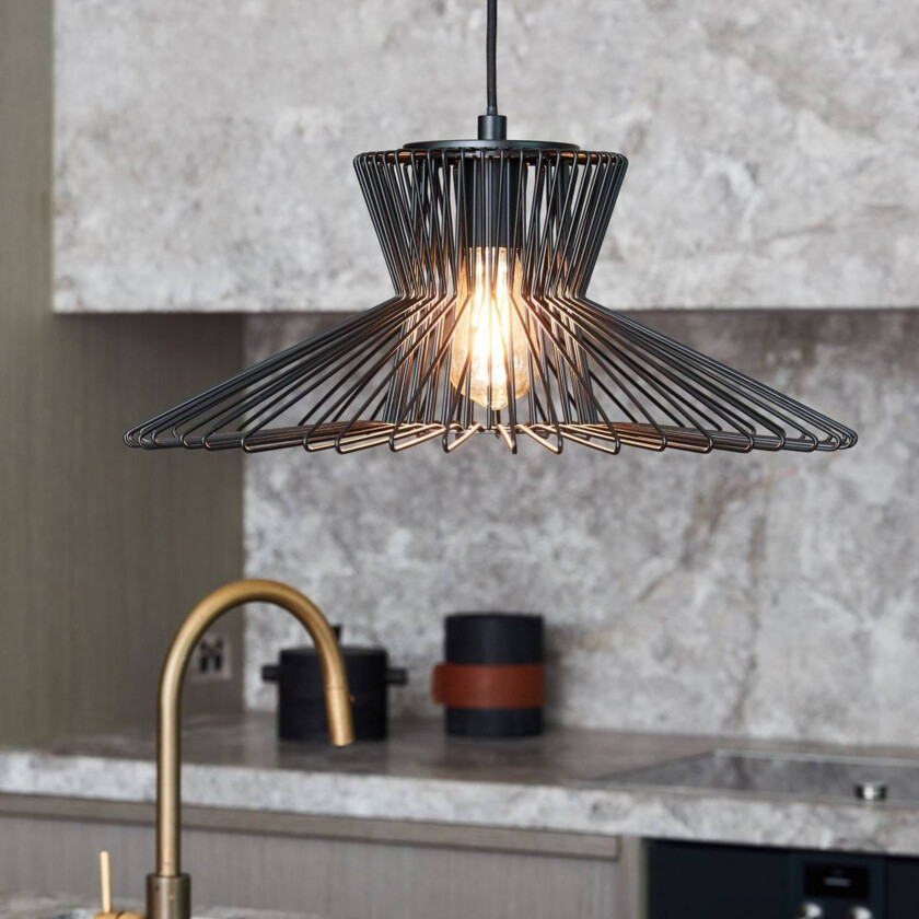 Beacon hengelampe Pheonix Flair svart, metall, Ø 50 cm