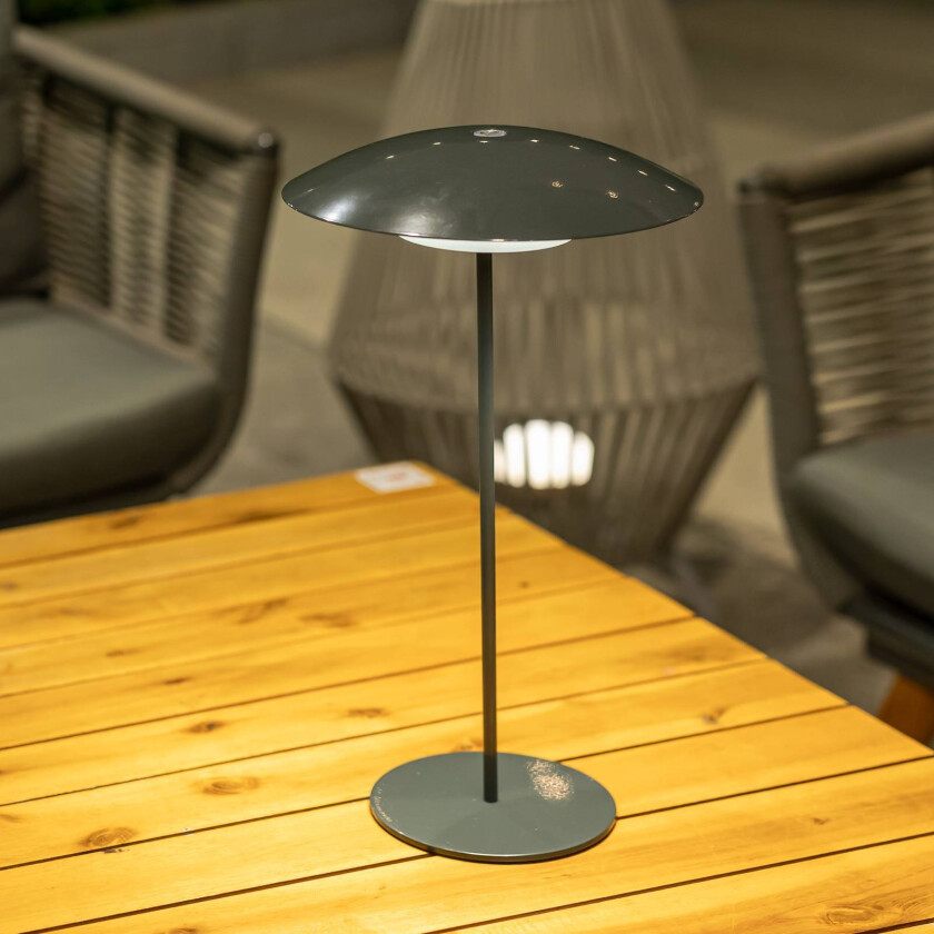 Sardinia LED oppladbar lampe IP44 antrasitt 40