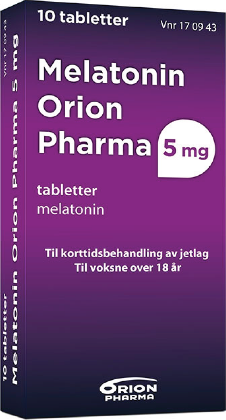 Melatonin  Pharma 5 mg tabletter, 10 stk.