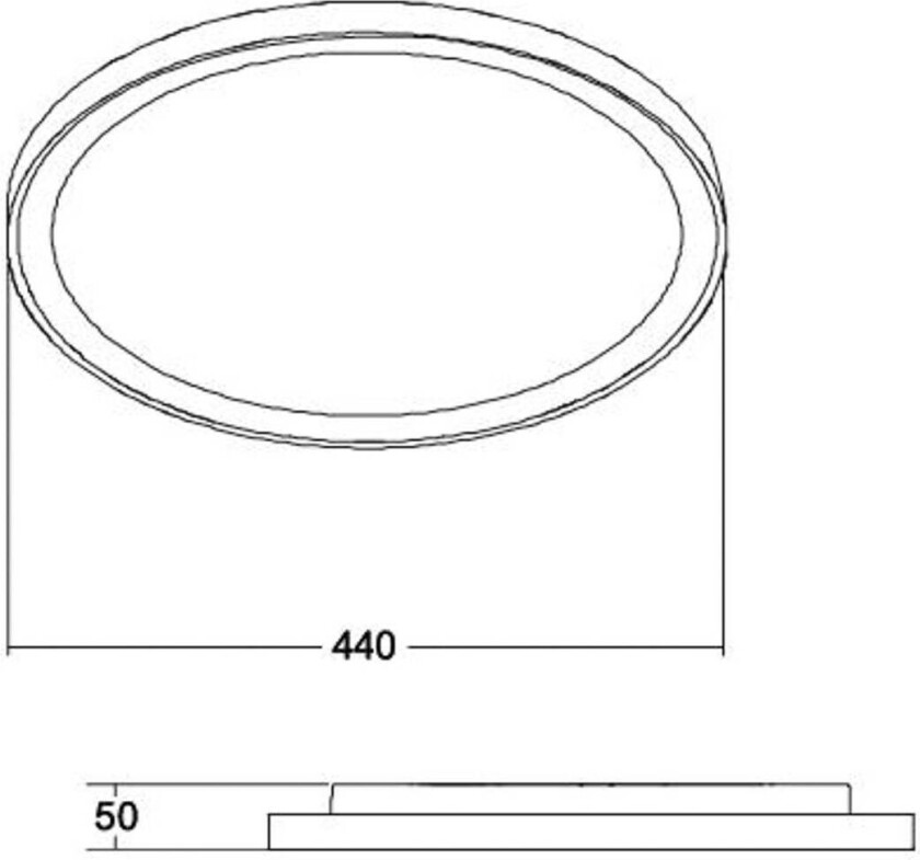 Sunny Midi LED-taklampe RC CCT hvit
