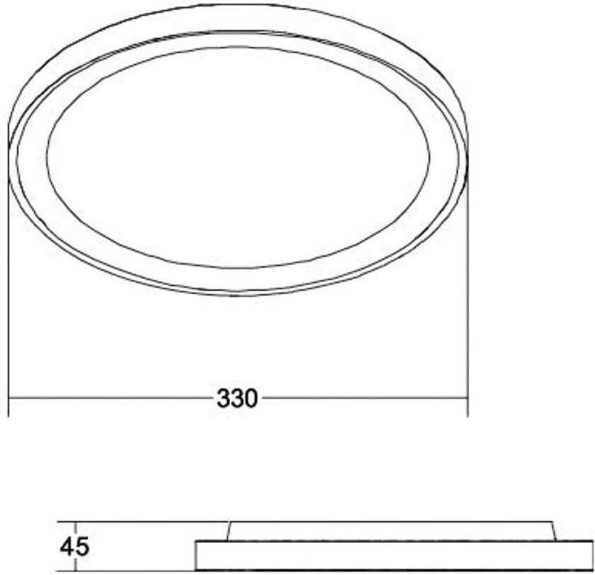 Sunny Mini LED-taklampe RC CCT hvit