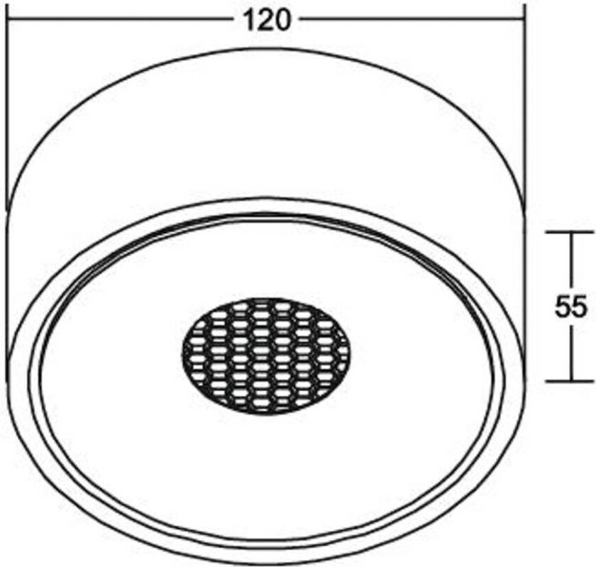 Indy LED-taklampe, RC, hvit