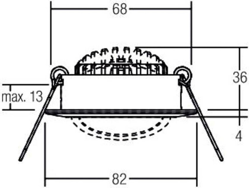 BB03 innfelt RC driver kantet svart