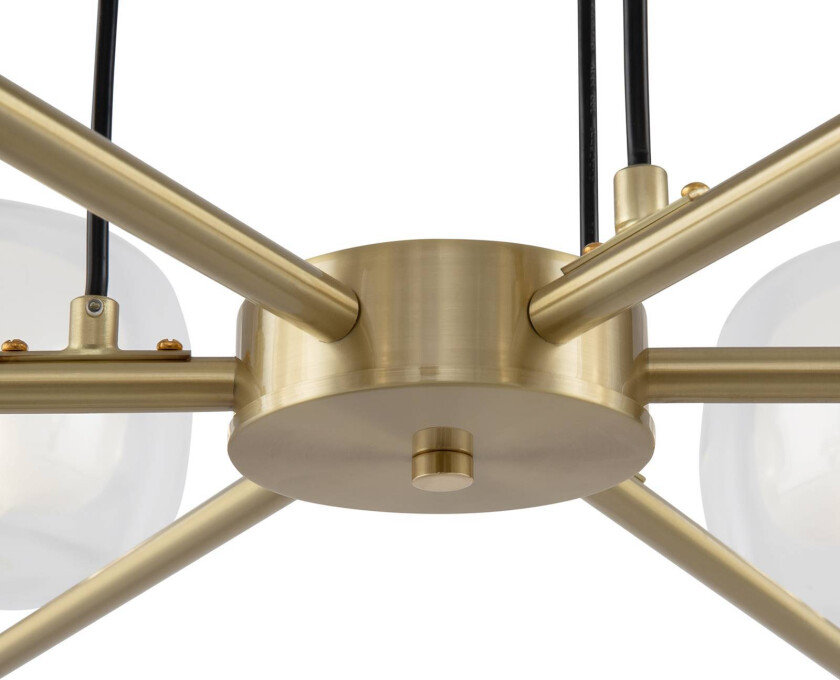 Vision pendellampe, gull, seks lamper