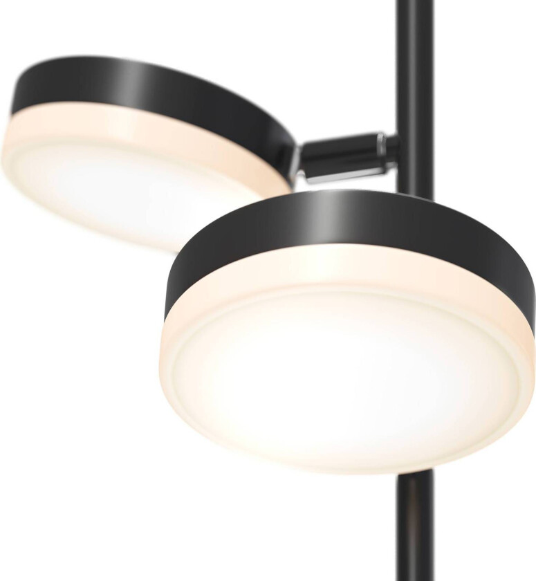 Fad LED-gulvlampe med dimmer, svingbar