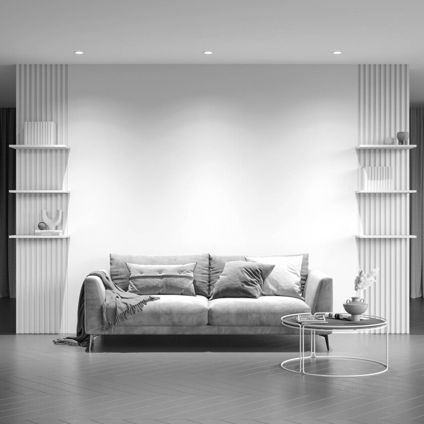 Yin LED for innfelt belysning, IP20, 3000K, triac, hvit