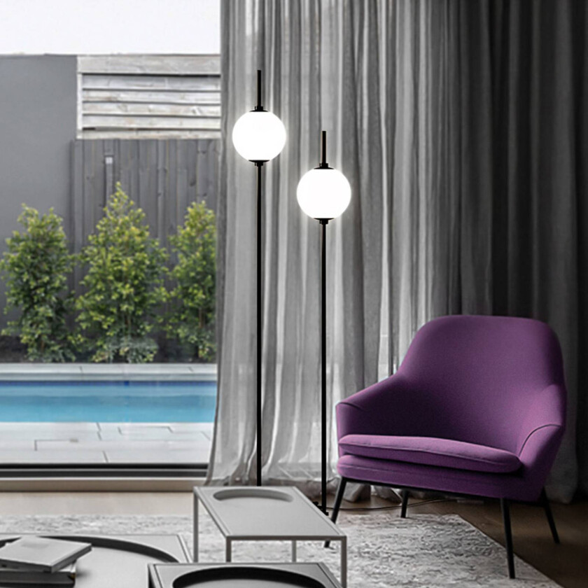 The Sixth Sense LED-gulvlampe, 2 lys