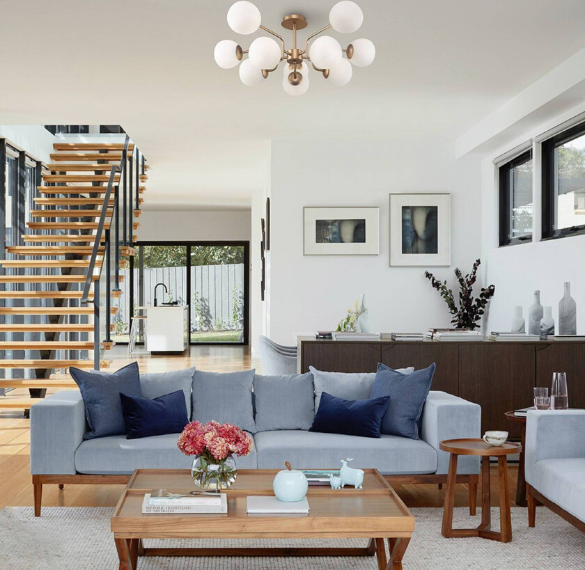 Erich taklampe, 10 lamper, messingfarget