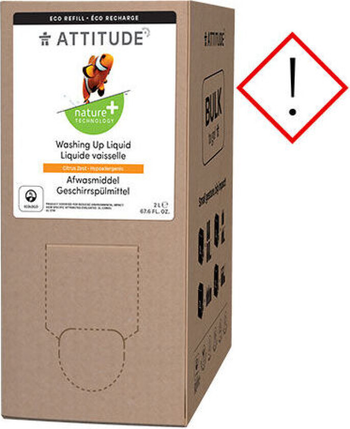 Attitude Oppvaskmiddel - Sitrus Bulk - 2000 ml