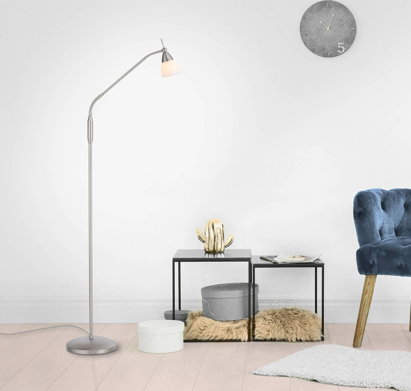 Paul Neuhaus Pino gulvlampe, sølv