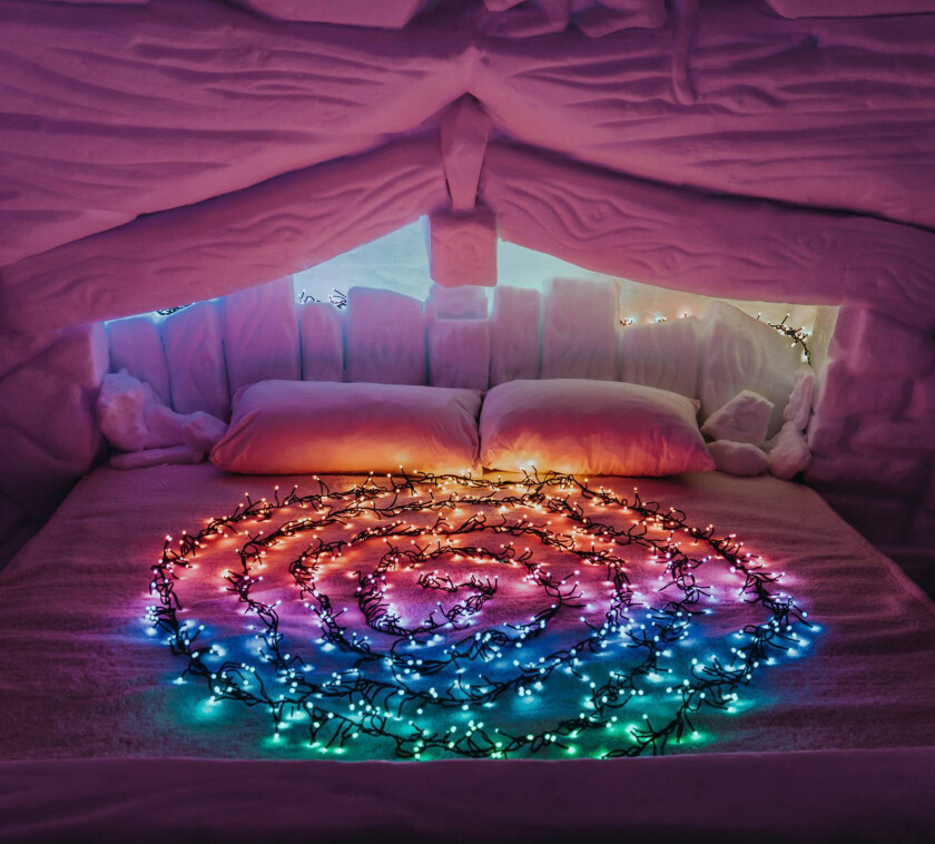 Twinkly Cluster-lenke RGBW, grønn, 400 LED, 6 m