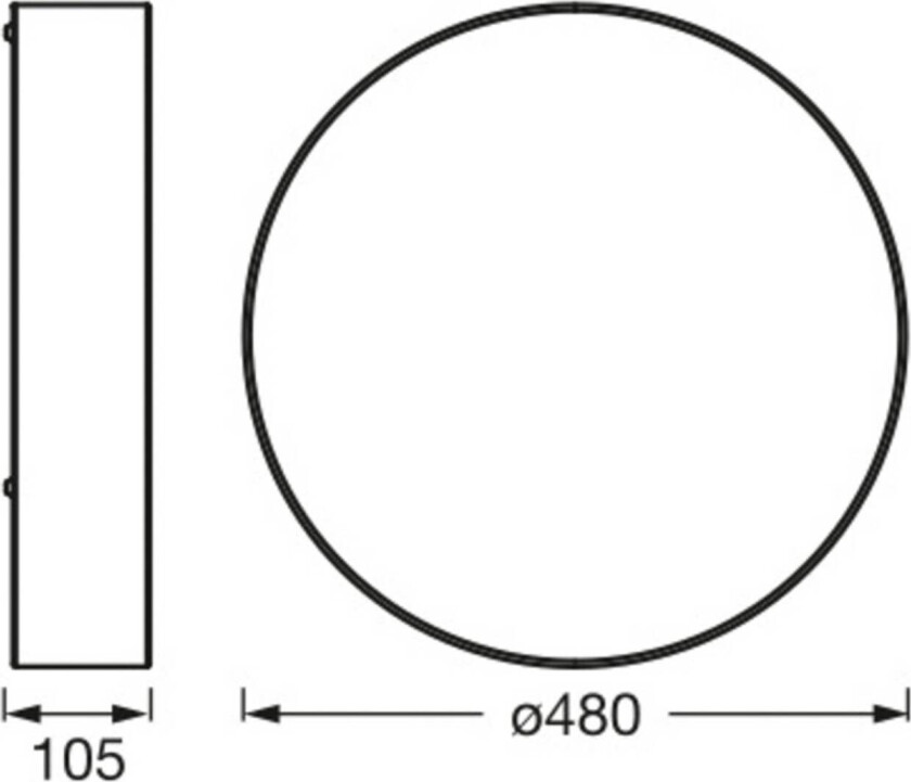 Ledvance Orbis Paris taklampe Ø 48cm brun