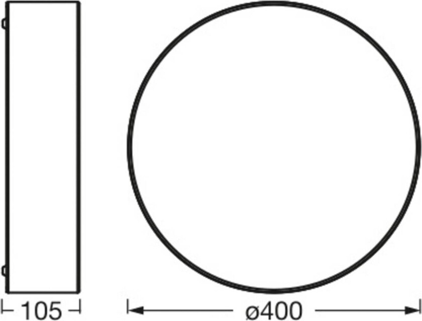 Ledvance Orbis Paris taklampe Ø 40cm brun