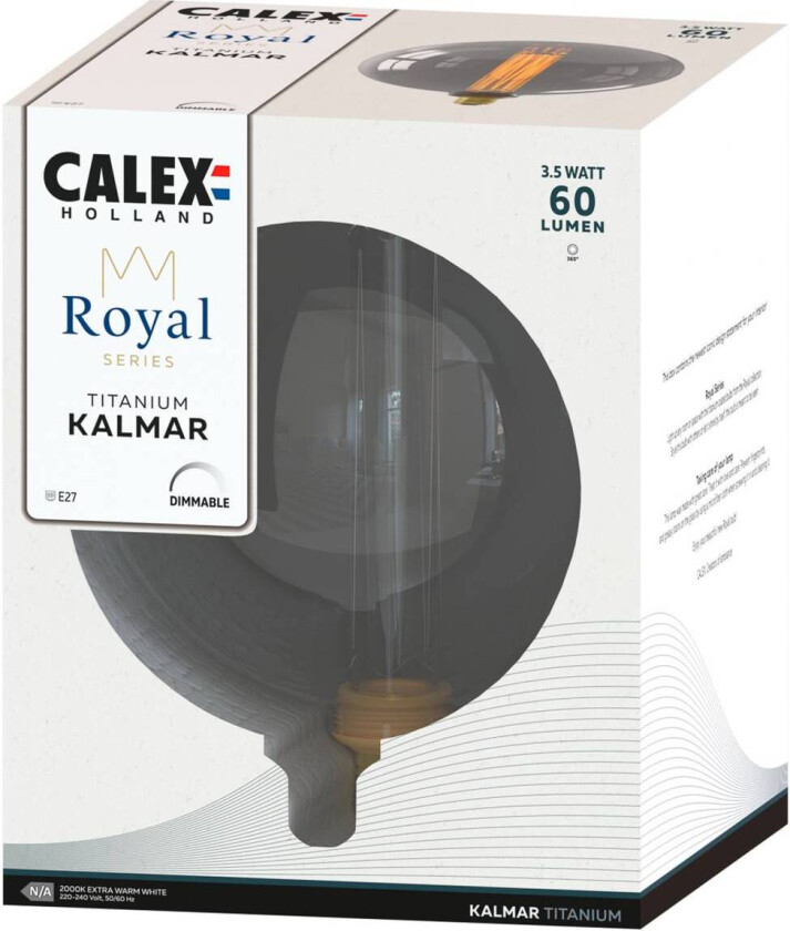 Royal Kalmar LED E27 3,5W 2 000 K dim røyk
