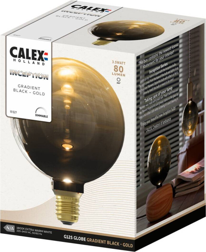 Inception LED-globe E27 G125 3W 1 800 K dim