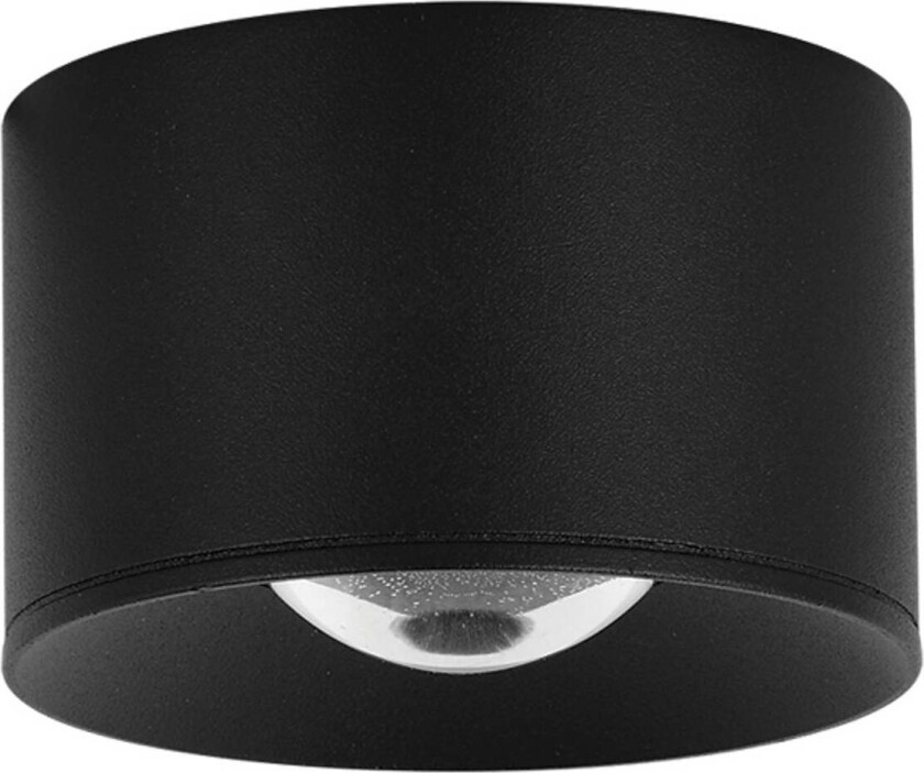 LED utendørs takspotlight S133 Ø 6,5 cm, sand svart