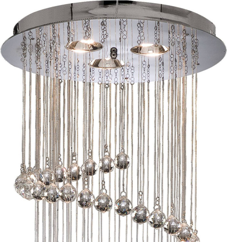 Hengelampe Hallway, en krystalllenke, 80cm