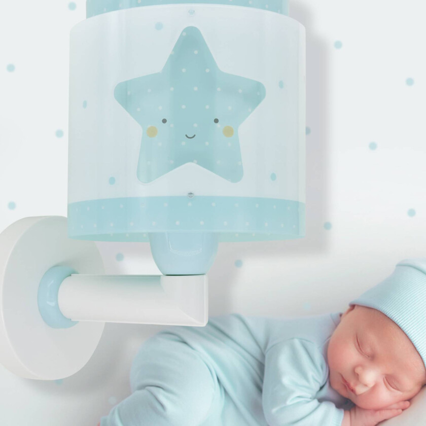 Baby Dreams vegglampe med støpsel, blå
