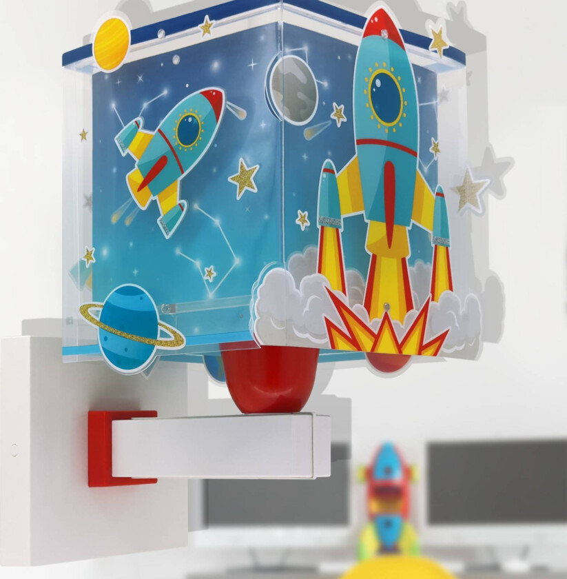 Rocket vegglampe til barnerom med støpsel
