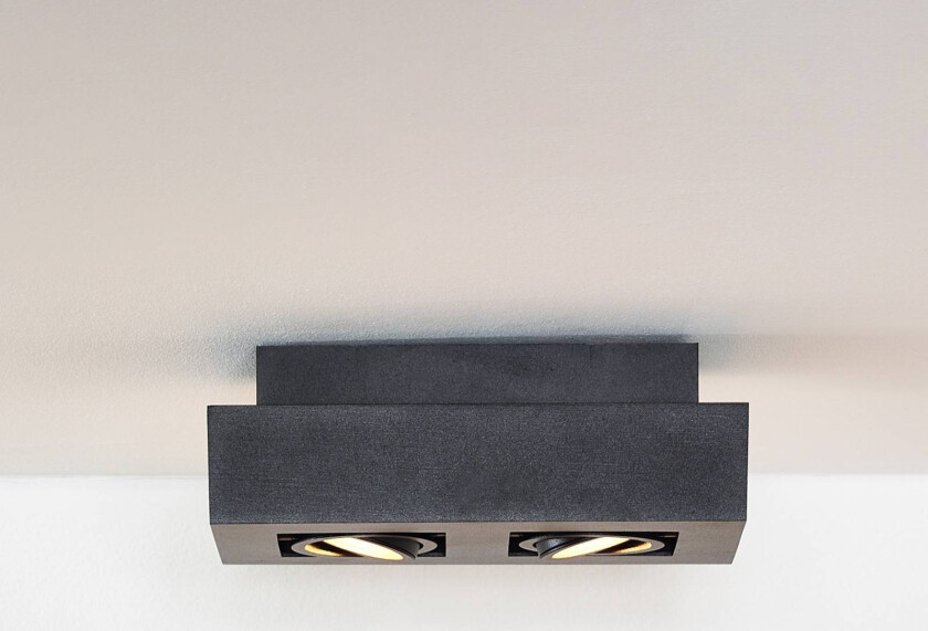 Downlight Xirax, 2 lyskilder, svart