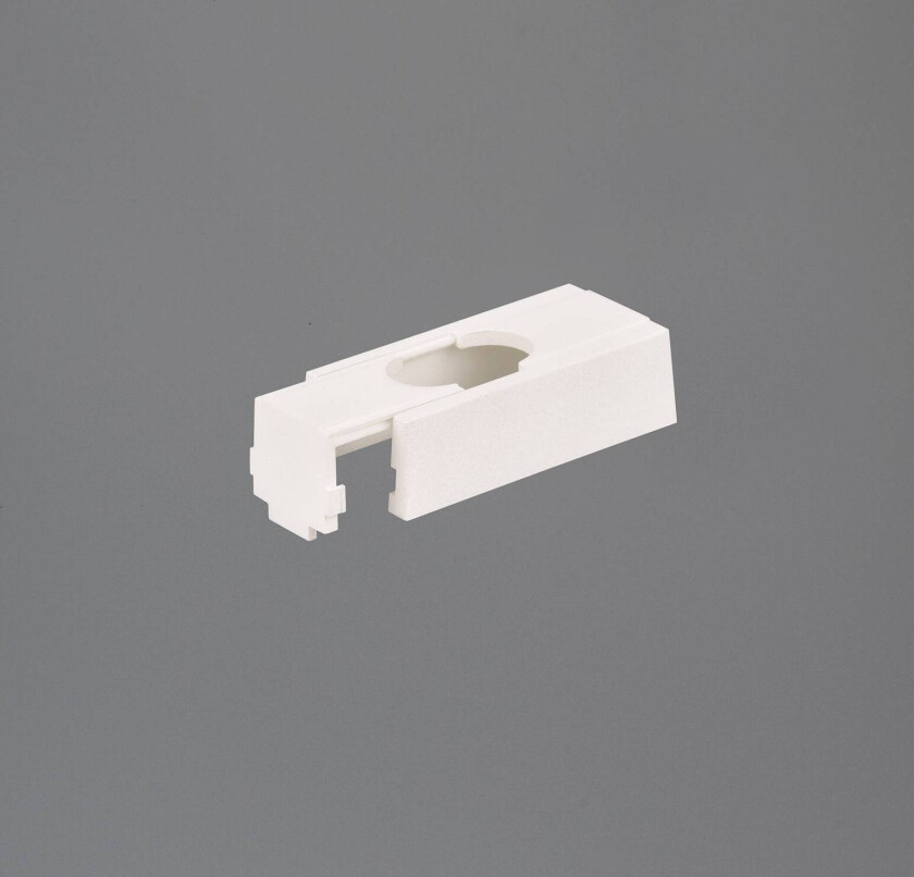 Deksel til DUOline 2-faset skinne, matt hvit