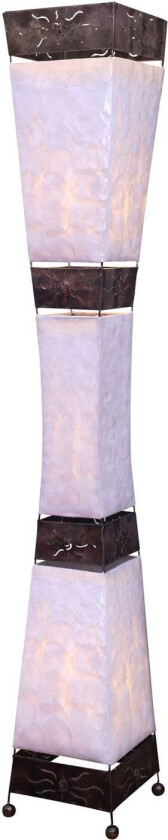 Adrian gulvlampe, Capiz-skjell, høyde 150 cm